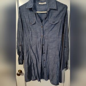 Jean look blouse